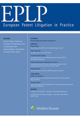 EPLP - European Patent Litigation in Practice