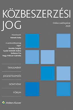 Közbeszerzési Jog online szakfolyóirat