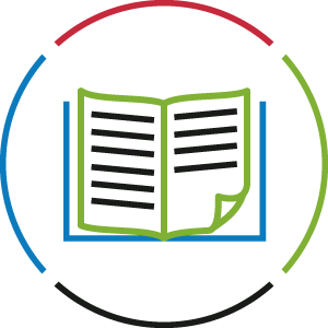 Nyitott újság ikon